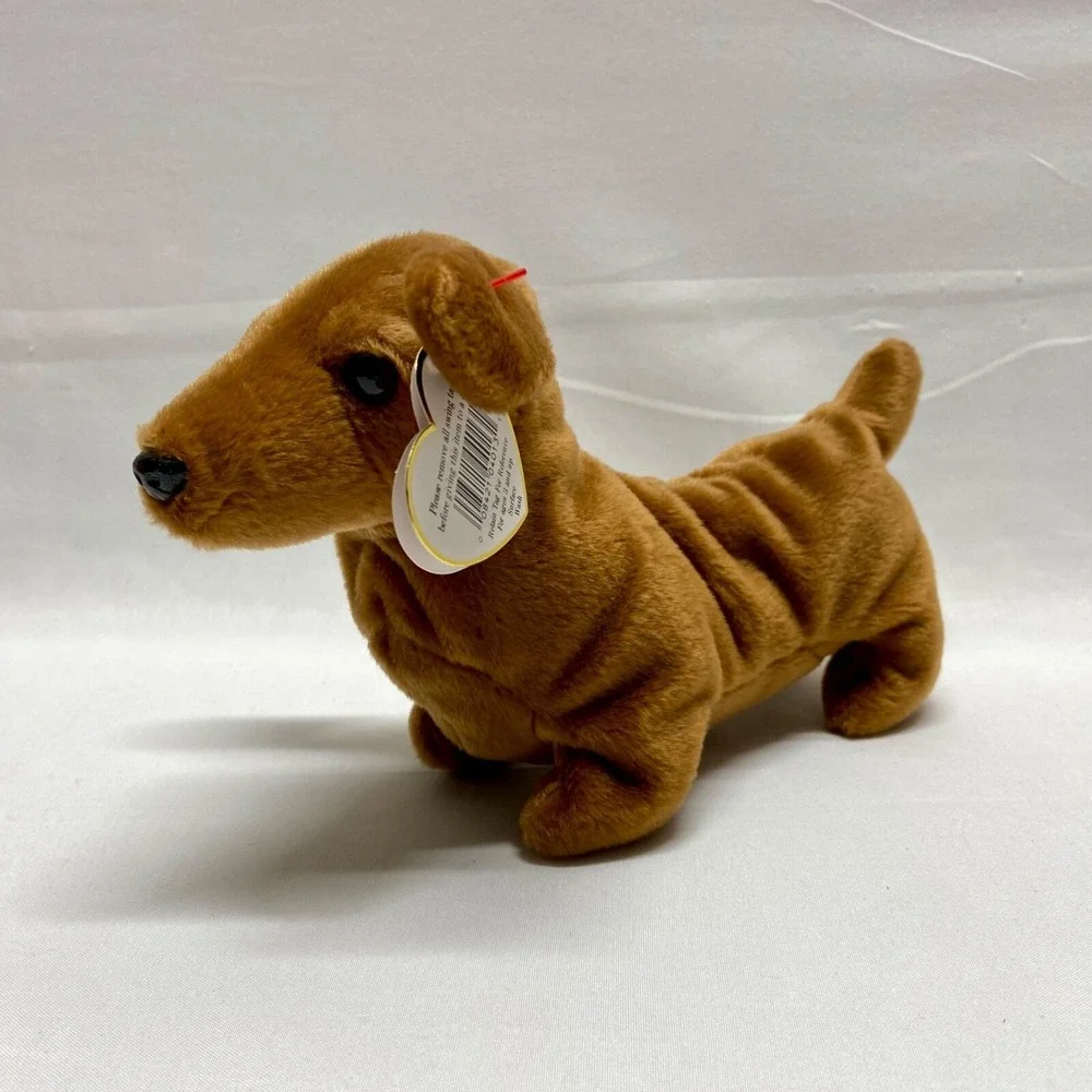 Ty Beanie Babies Weenie 4013 Daschund Dog 1995 Retired PVC‎ Pellets Rare Plush